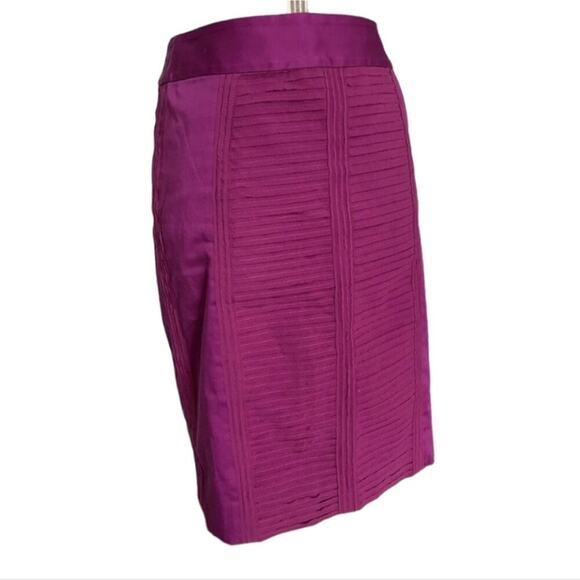 White House Black Market Layered Very Berry‎ Magenta Pink Pencil Skirt Size 12 - Picture 7 of 12